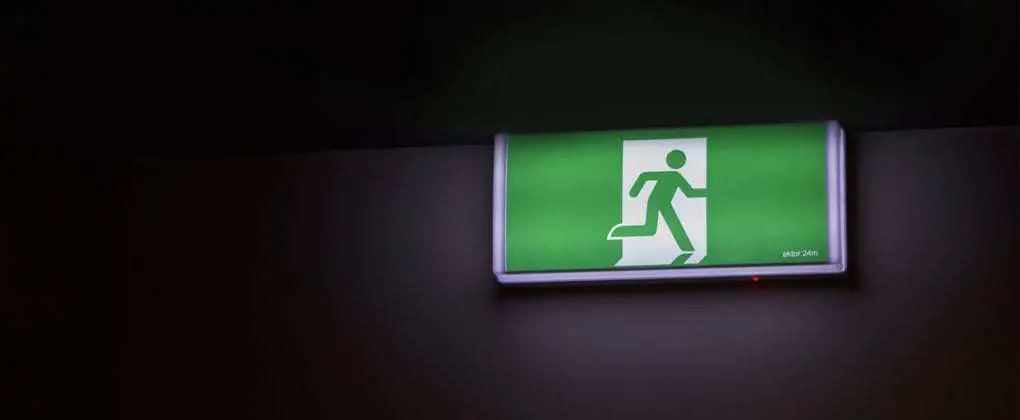 Active Shooter Exit Sign